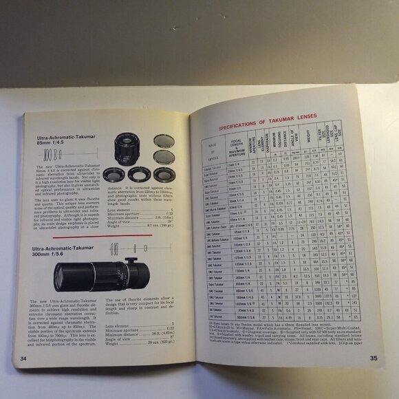 Asahi Pentax S P 500 Film Camera Operating Manual Original Vintage Copy - Picture 6 of 8